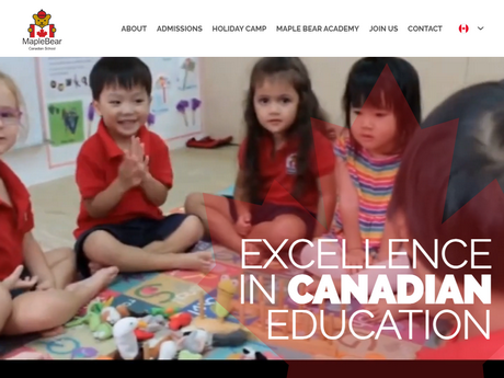 Website Screenshot of Maple Bear Canadian International Kindergarten (Lohas)