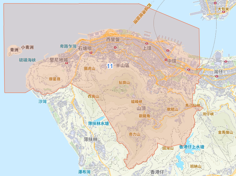 小學 11 校網覆蓋地圖