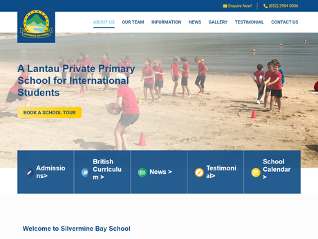 Website Screenshot of Silvermine Bay School